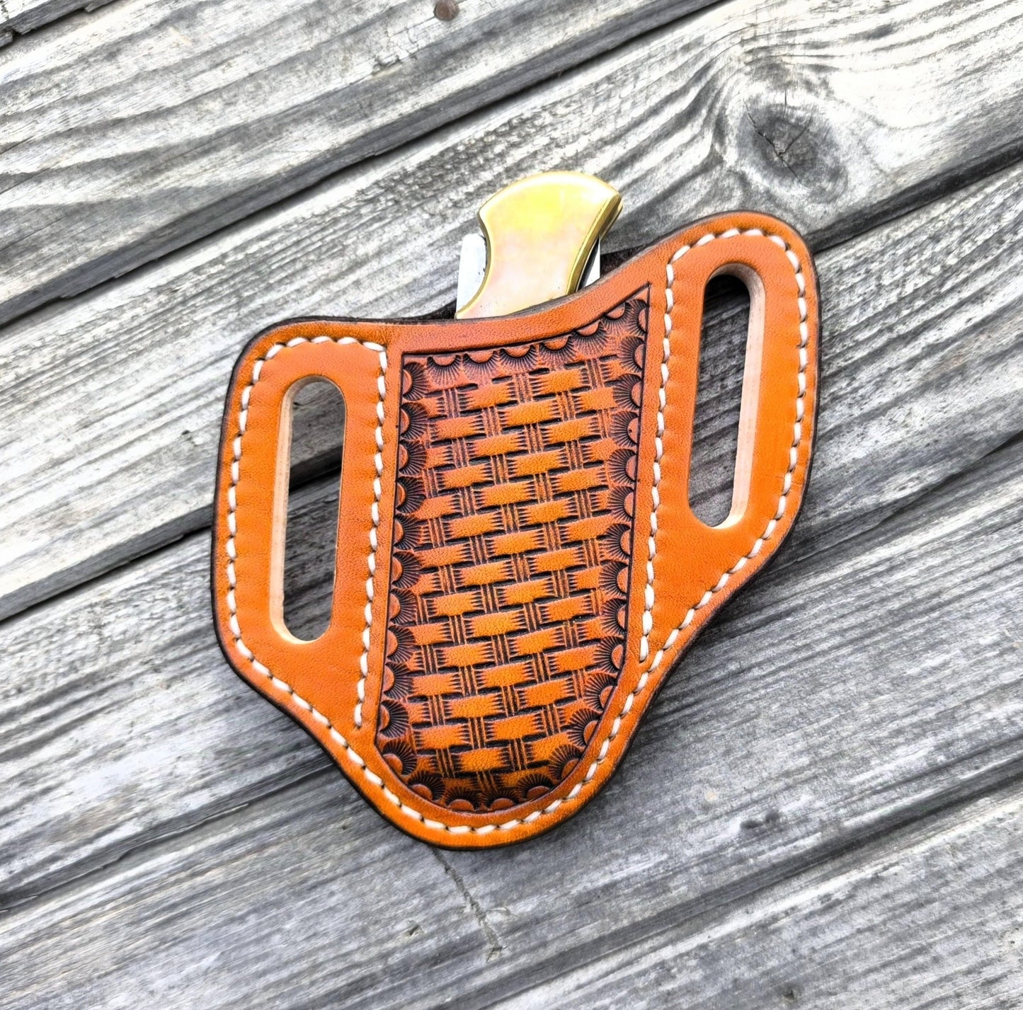 "Basket Weave" Klappmesserscheide